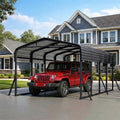 12X20Ft Heavy-Duty Metal Carport, Outdoor Car Port Canopy with Reinforced Iron Frame, All-Weather Shelter for Cars, Trucks & Boats, Easy Assembly